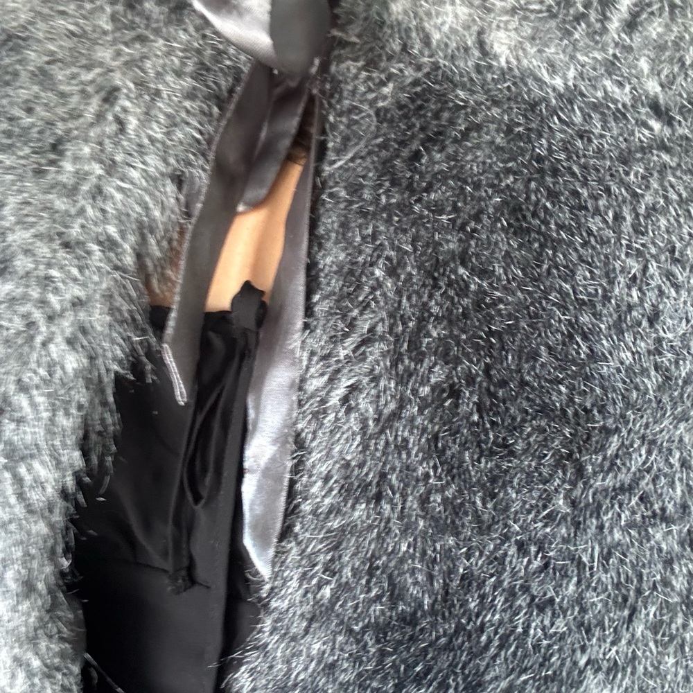 Lisa International Charcoal Teddy Jacket
